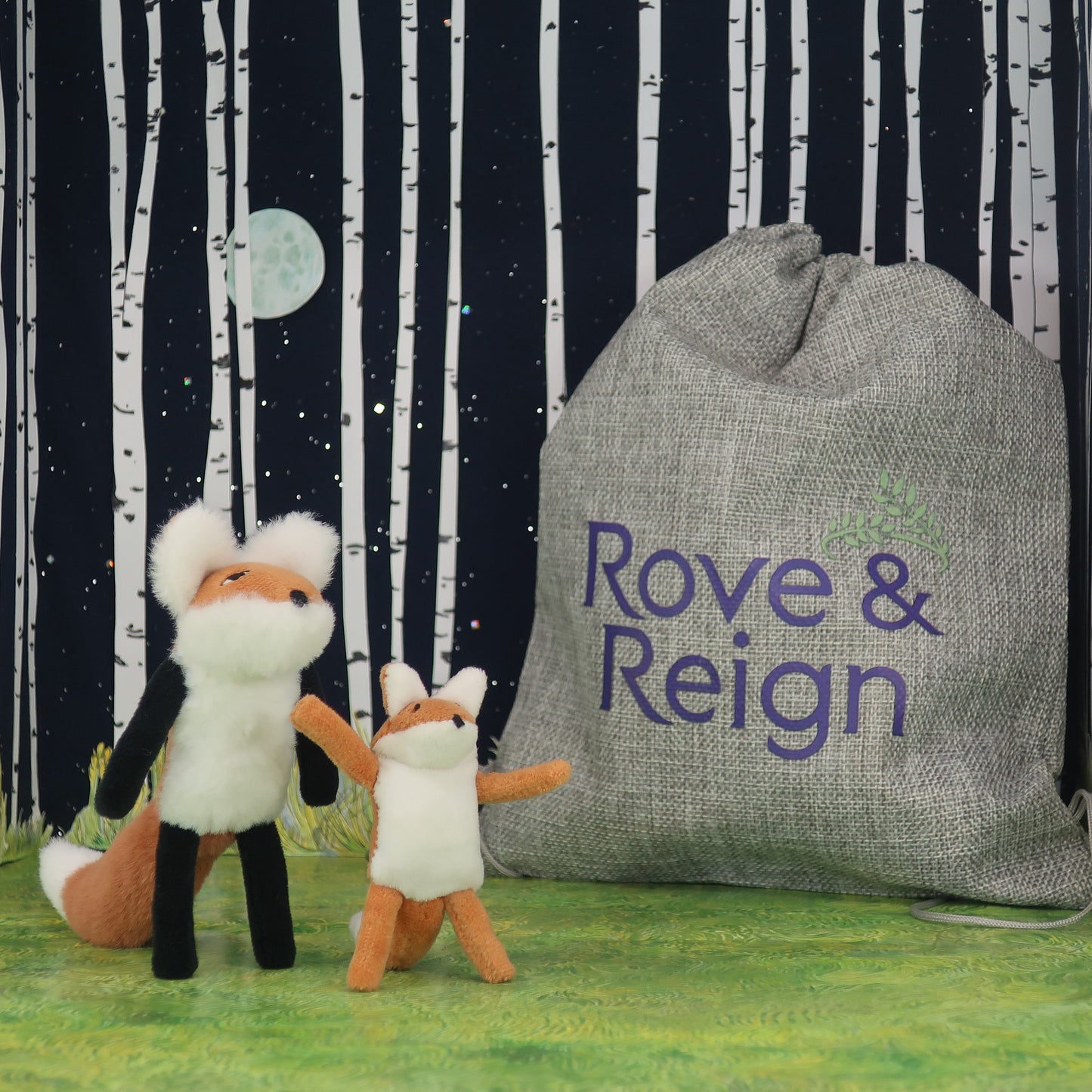 Rove & Reign Adult "Fenix" Fox AND set of Clothes- Miniature Doll / Poseable Stuffed Animal Figure / Educational Toy - 1:12 Scale